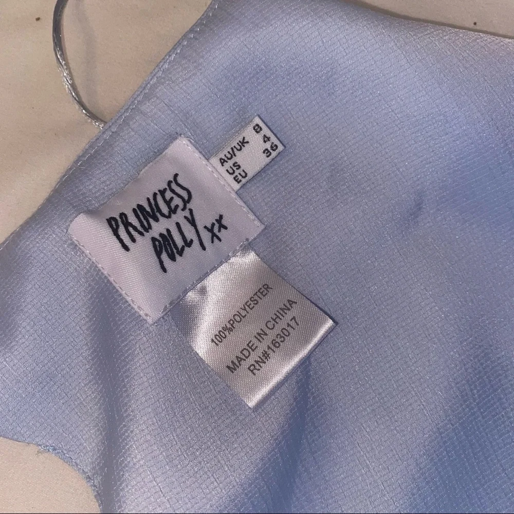 **SOLD ON CURT SY princess polly julia top in blue - Picture 5 of 5
